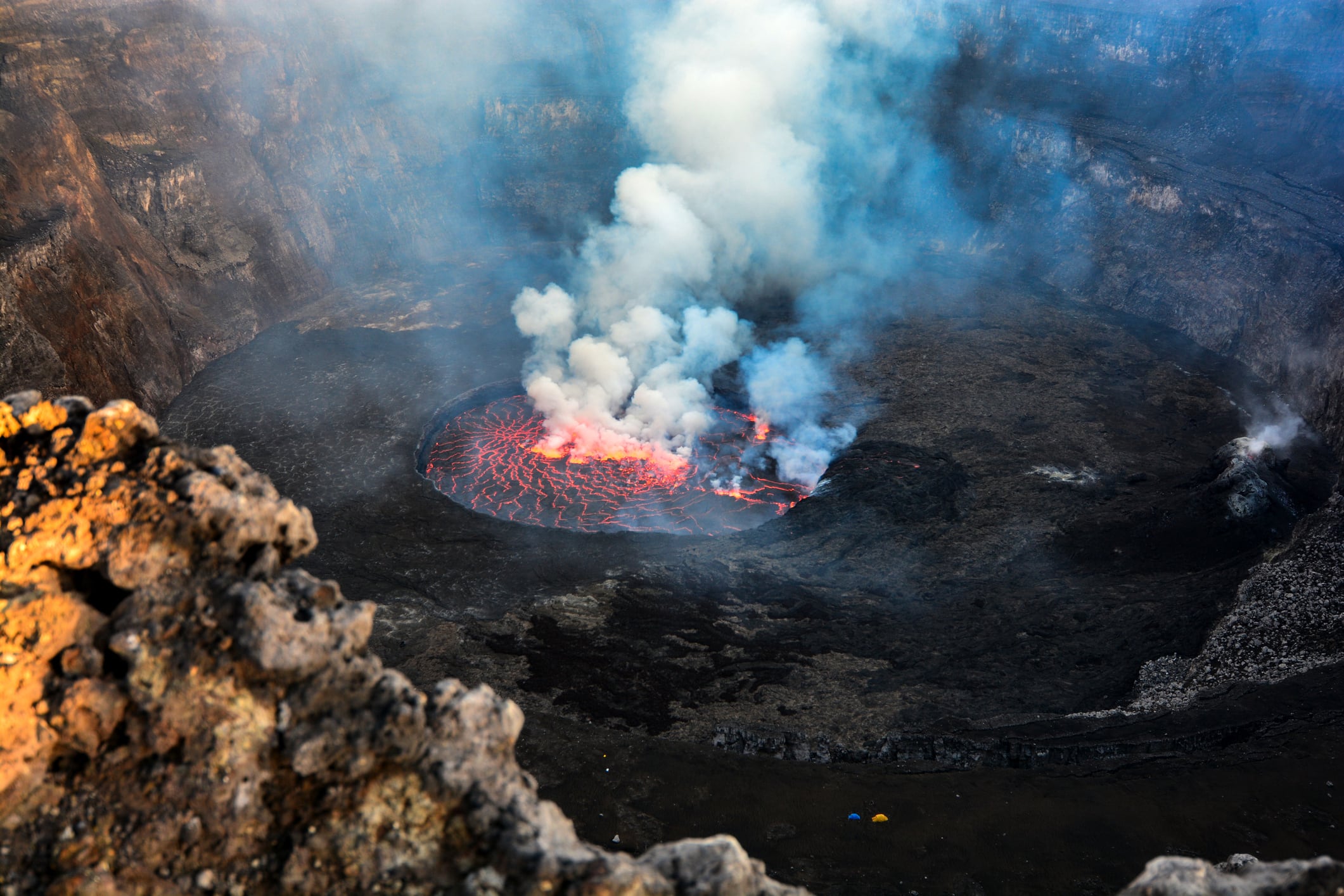 Monte Nyiragongo en RD del Congo.
