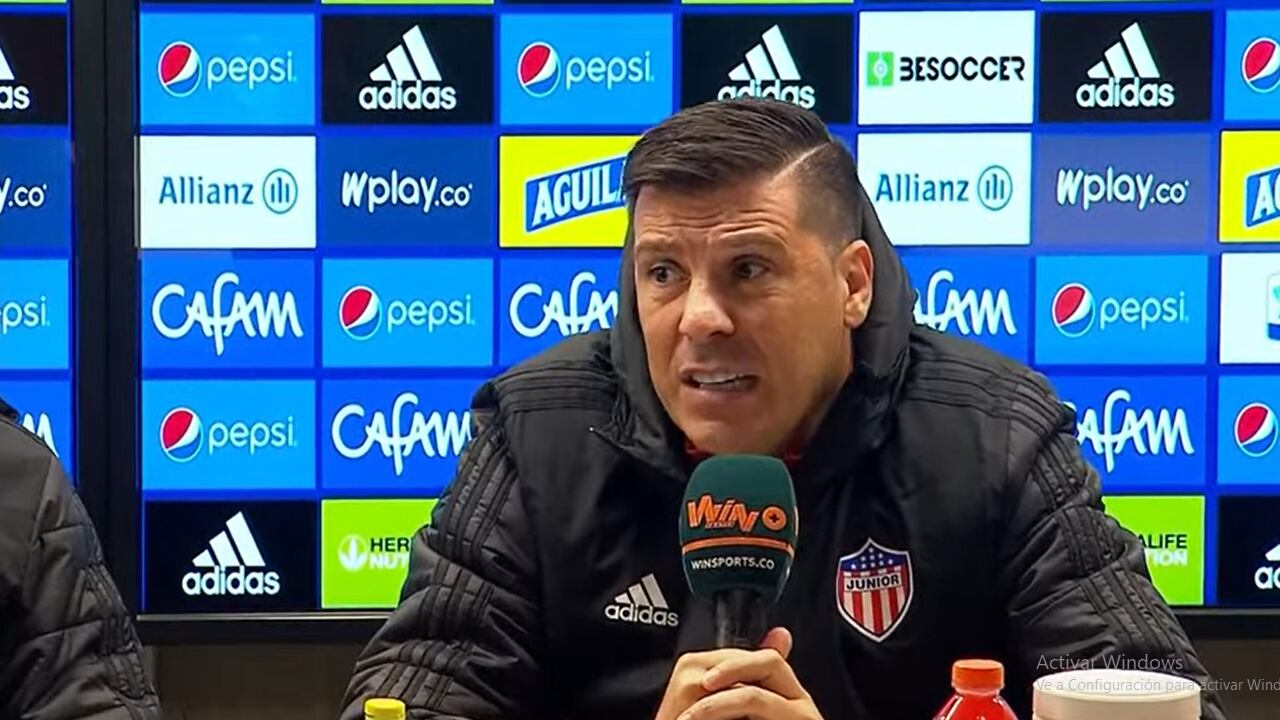 Juan Cruz Real en rueda de prensa tras el empate ante Millonarios