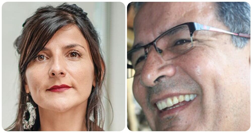 La ministra Irene Vélez y su padre, Hildebrando Vélez.