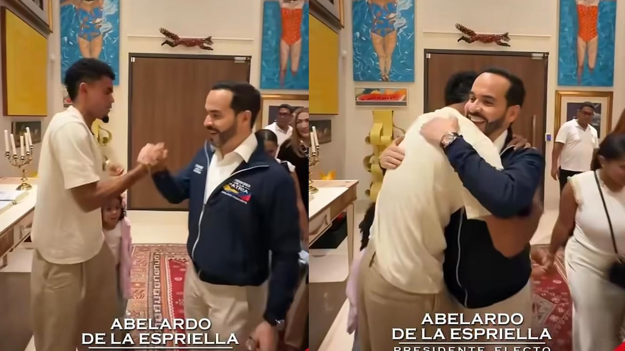 Luis Díaz y su familia visitaron a Abelardo De La Espriella.