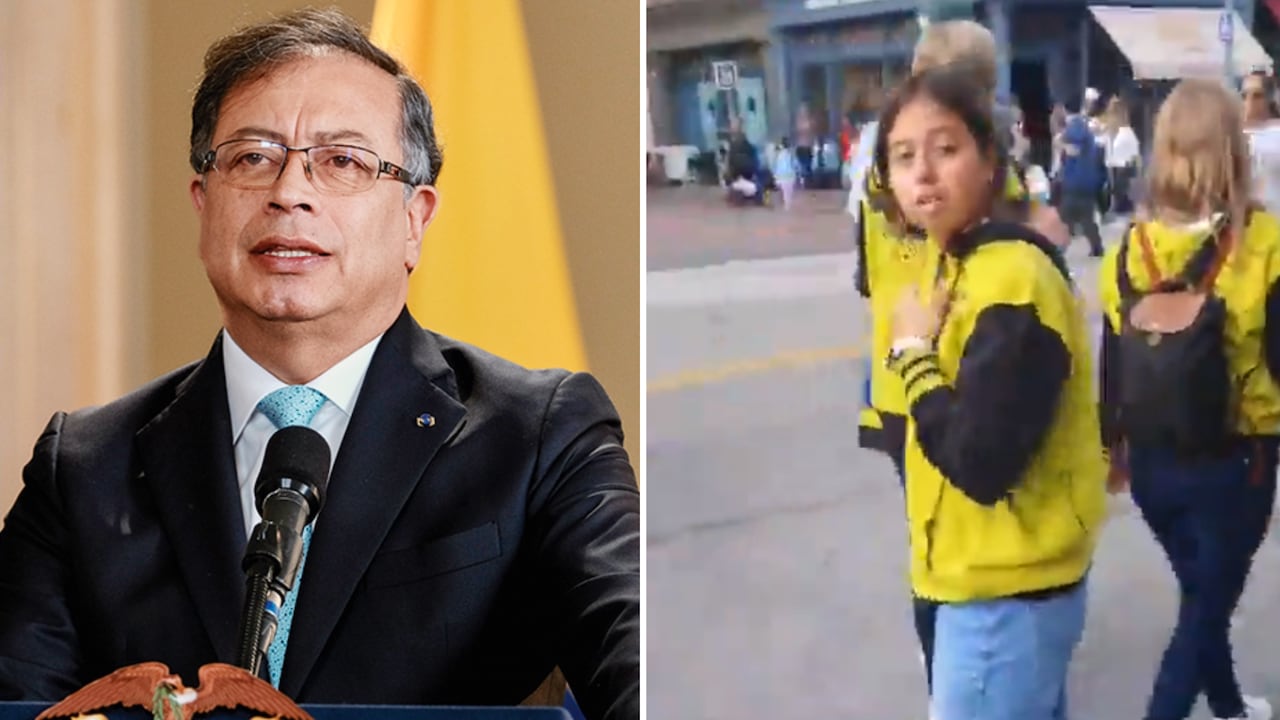 En un video quedó registrado lo que una transeúnte le dijo a la familia del presidente Petro.