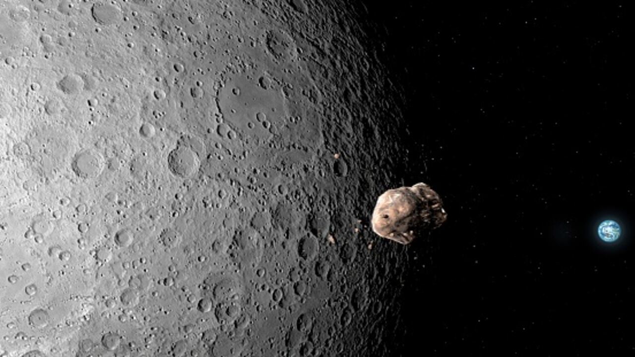 Las observaciones actuales indican una probabilidad del 4 % de que impacte la superficie lunar en 2032.