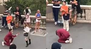 La fallida propuesta se hizo viral en redes sociales.