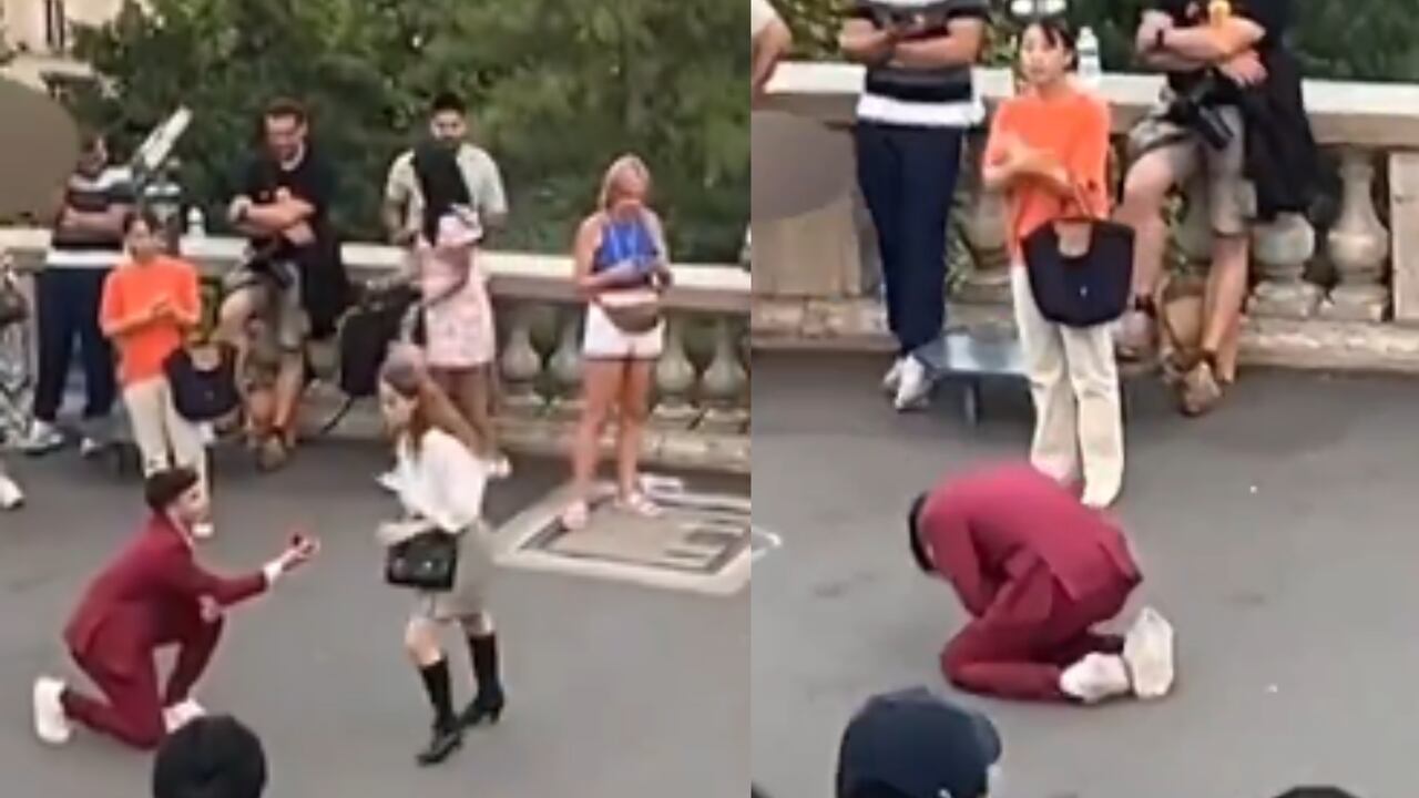 La fallida propuesta se hizo viral en redes sociales.