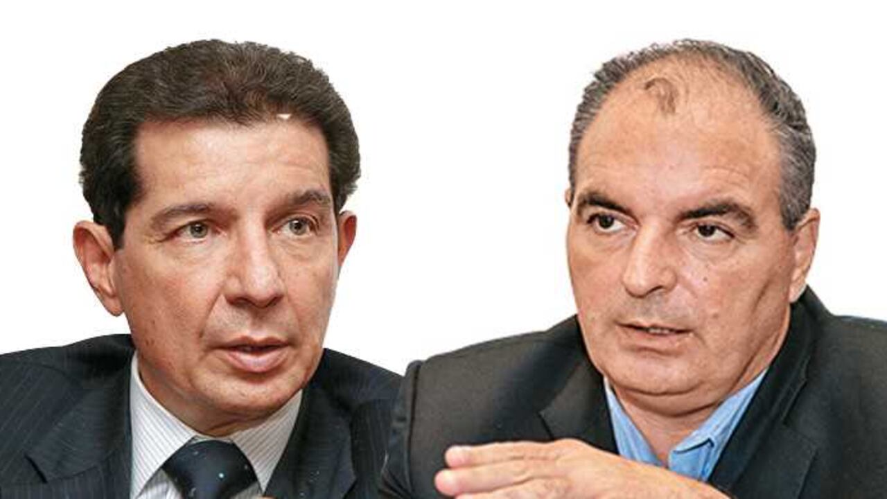 José Félix Lafaurie y el ministro de Agricultura, Aurelio Iragorri.