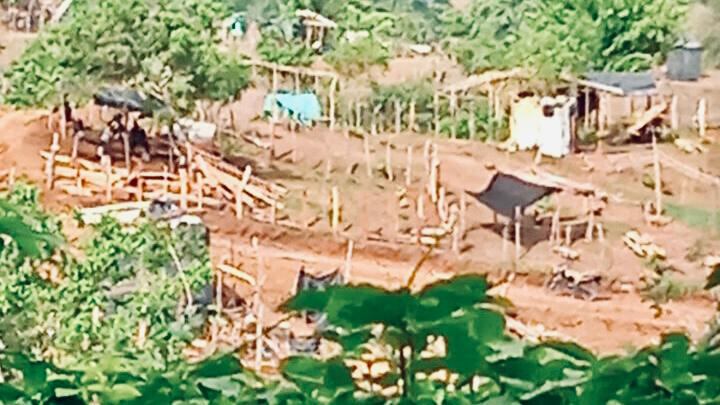 Así comenzó la invasión el pasado 3 de julio a la fecha hay más de 20 hectáreas intervenidas.