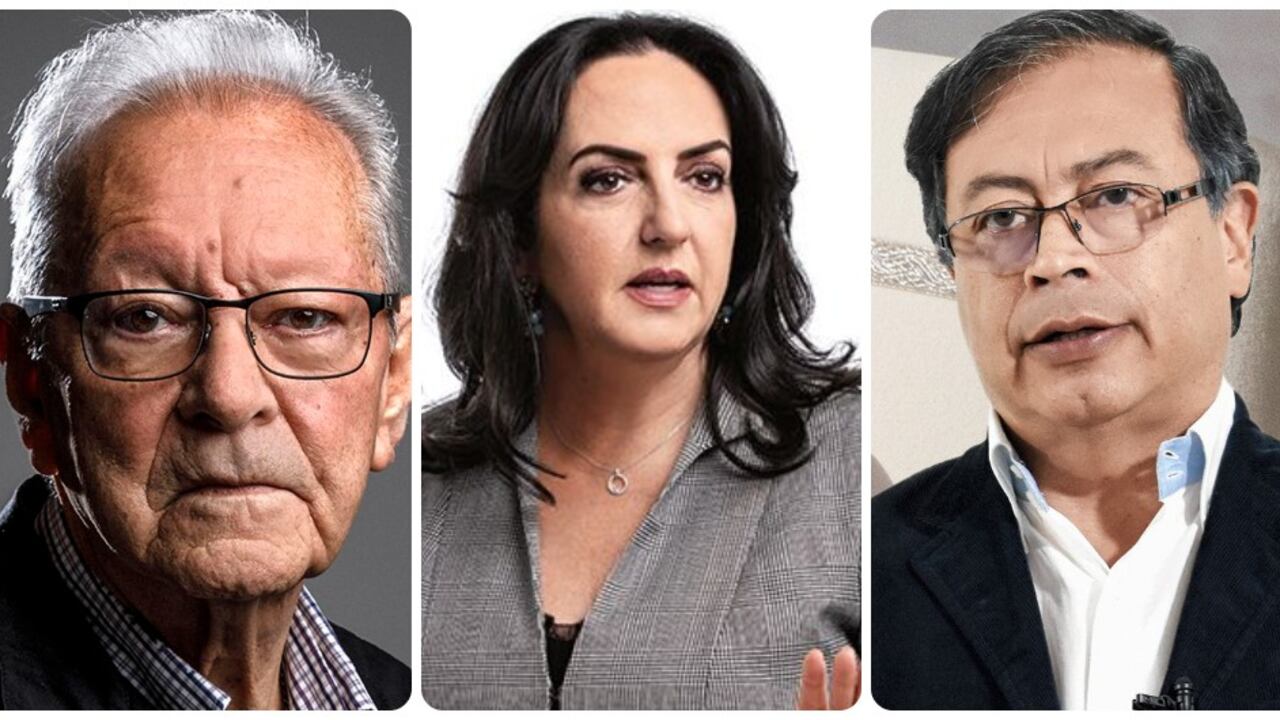 General (r) Jesús Armando Arias Cabrales, María Fernanda Cabal y Gustavo Petro.