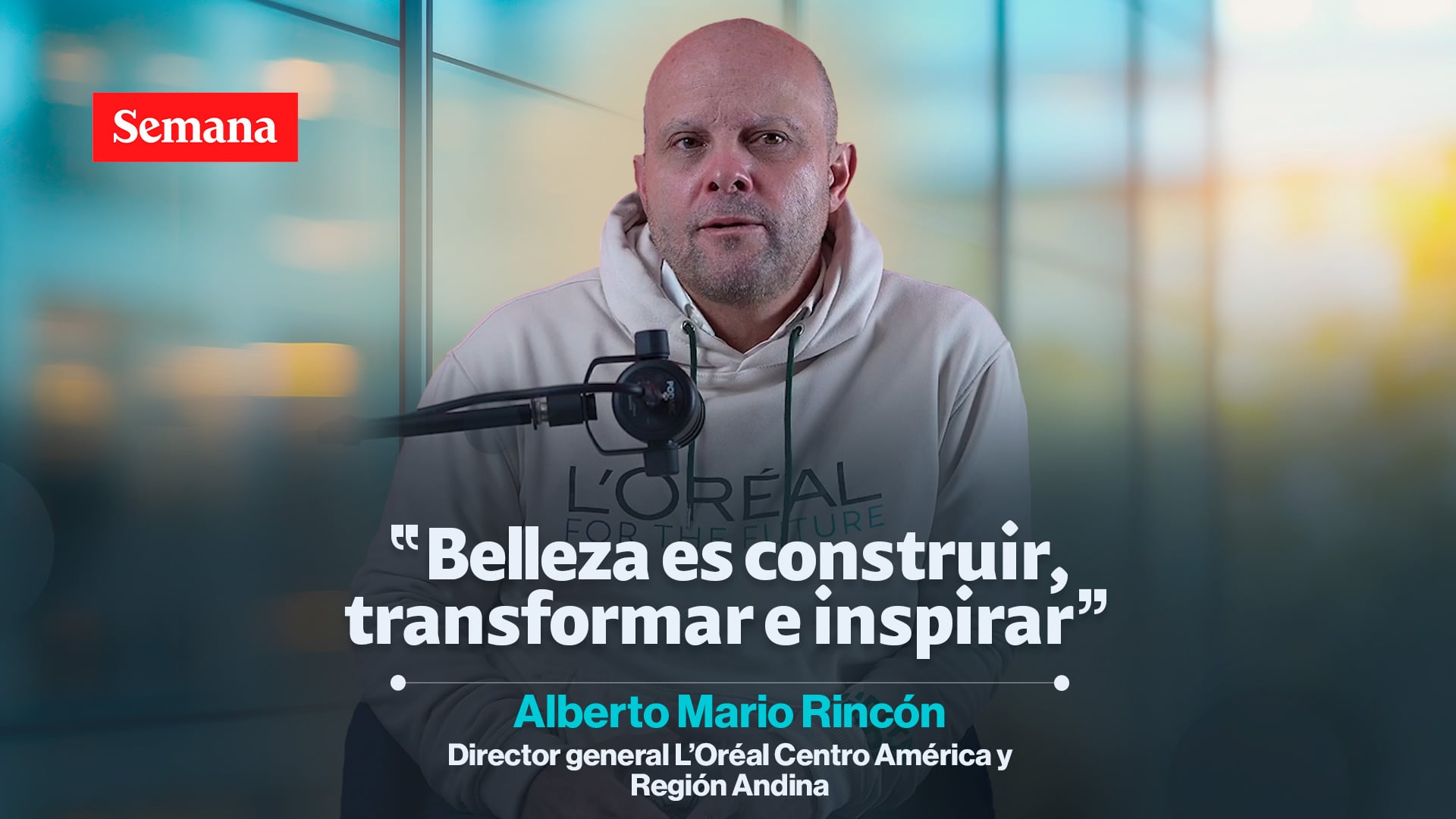 Alberto Mario Rincón., director general de L’oréal Centroamérica y Región Andina.