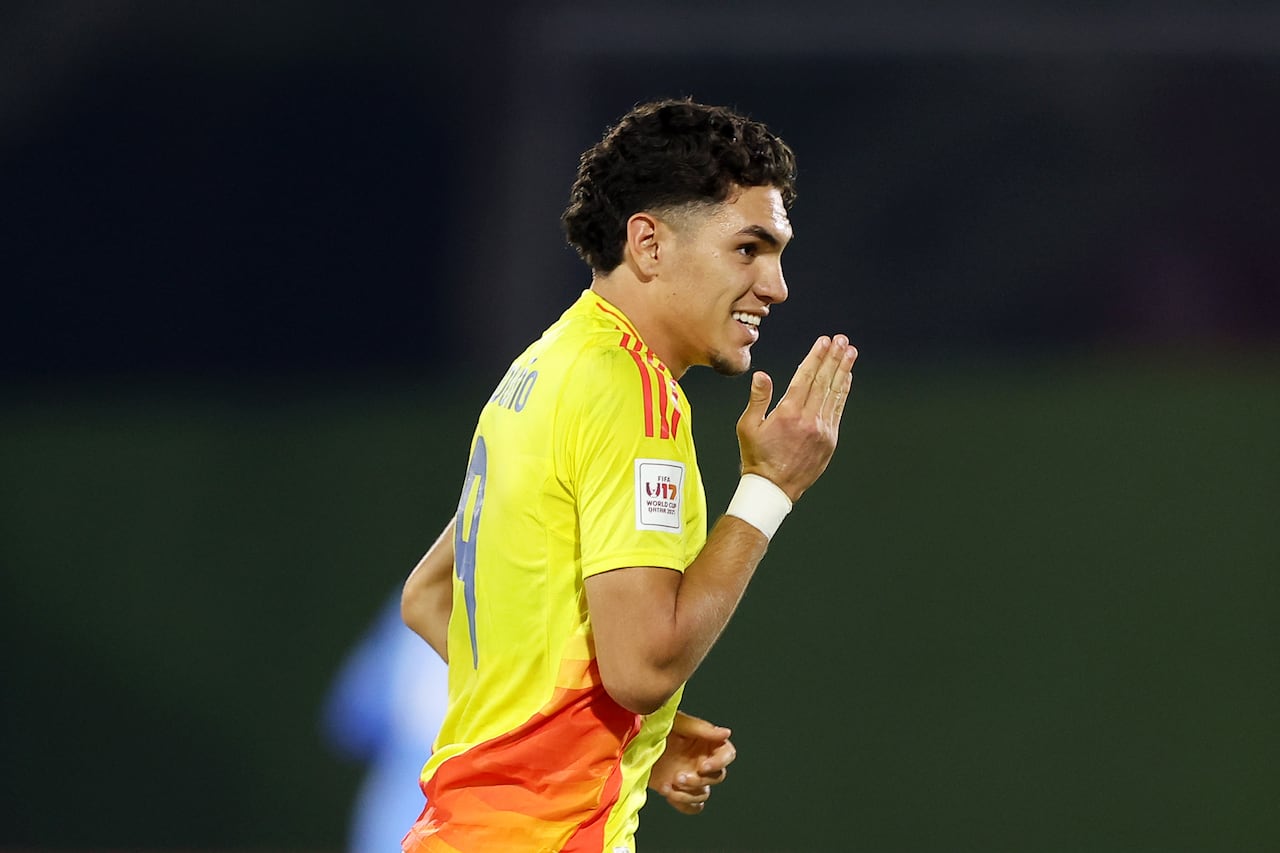 Santiago Londono pudo marcar el tanto de la tranquilidad para Colombia en el Mundial Sub-17