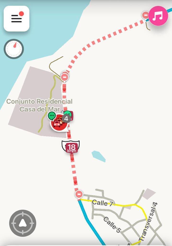 Bloqueos en la vía al mar Cartagena - Barranquilla