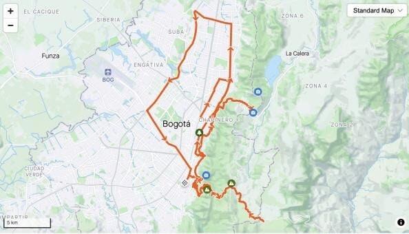 La carrera recorrerá 10 localidades de Bogotá.