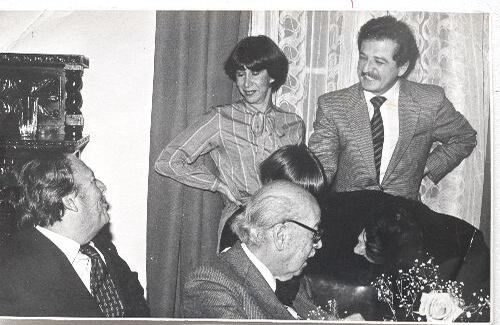 Con su esposa Gloria, cuando era Ministro de Educación de Misael Pastrana. 