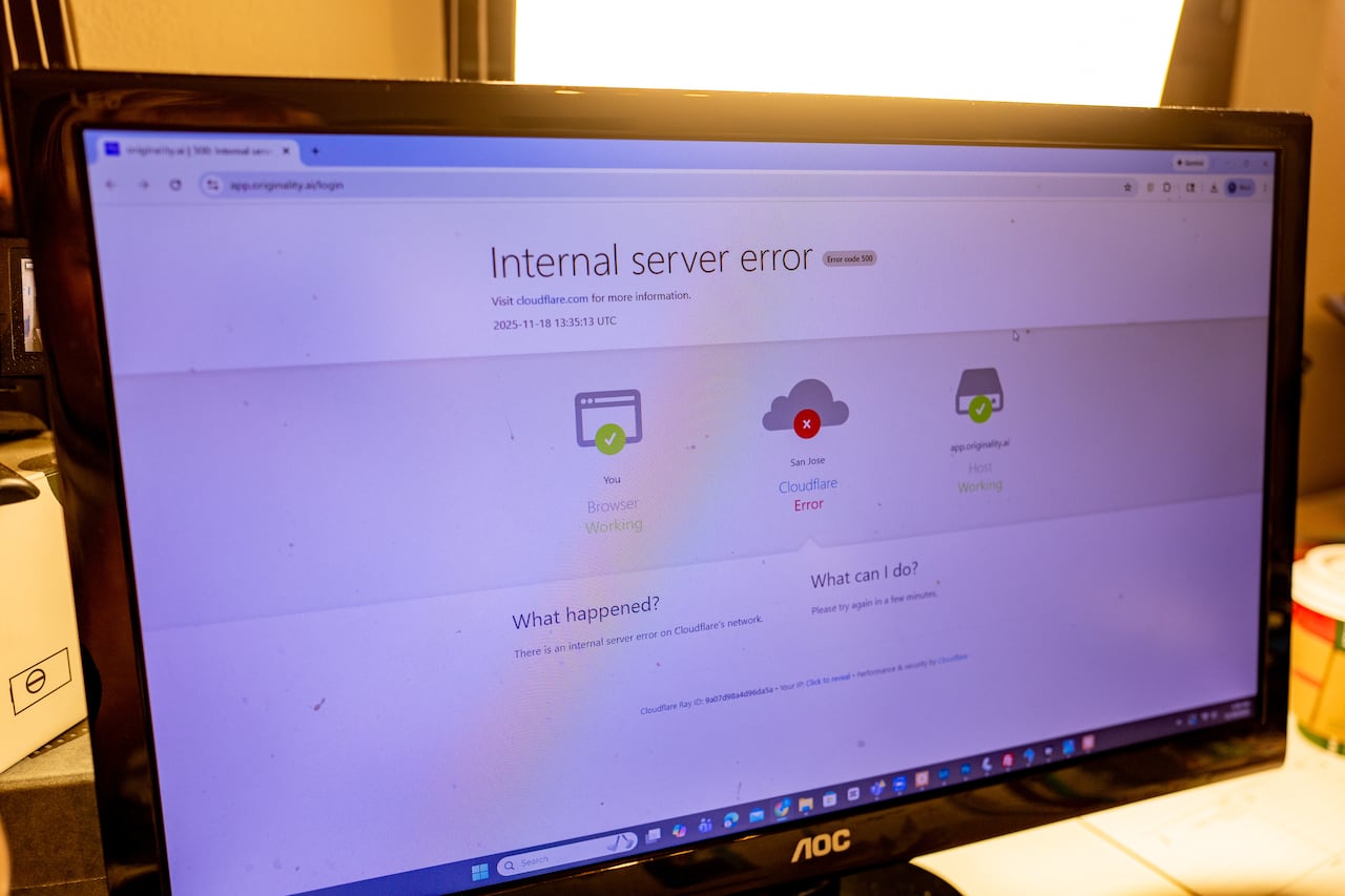 Cloudflare sufre fallas este 18 de noviembre.