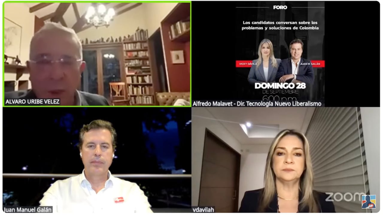 Foro Centro Democrático 28 septiembre 2025
VIcky Davila, Juan Manuel Galán Álvaro Uribe Velez