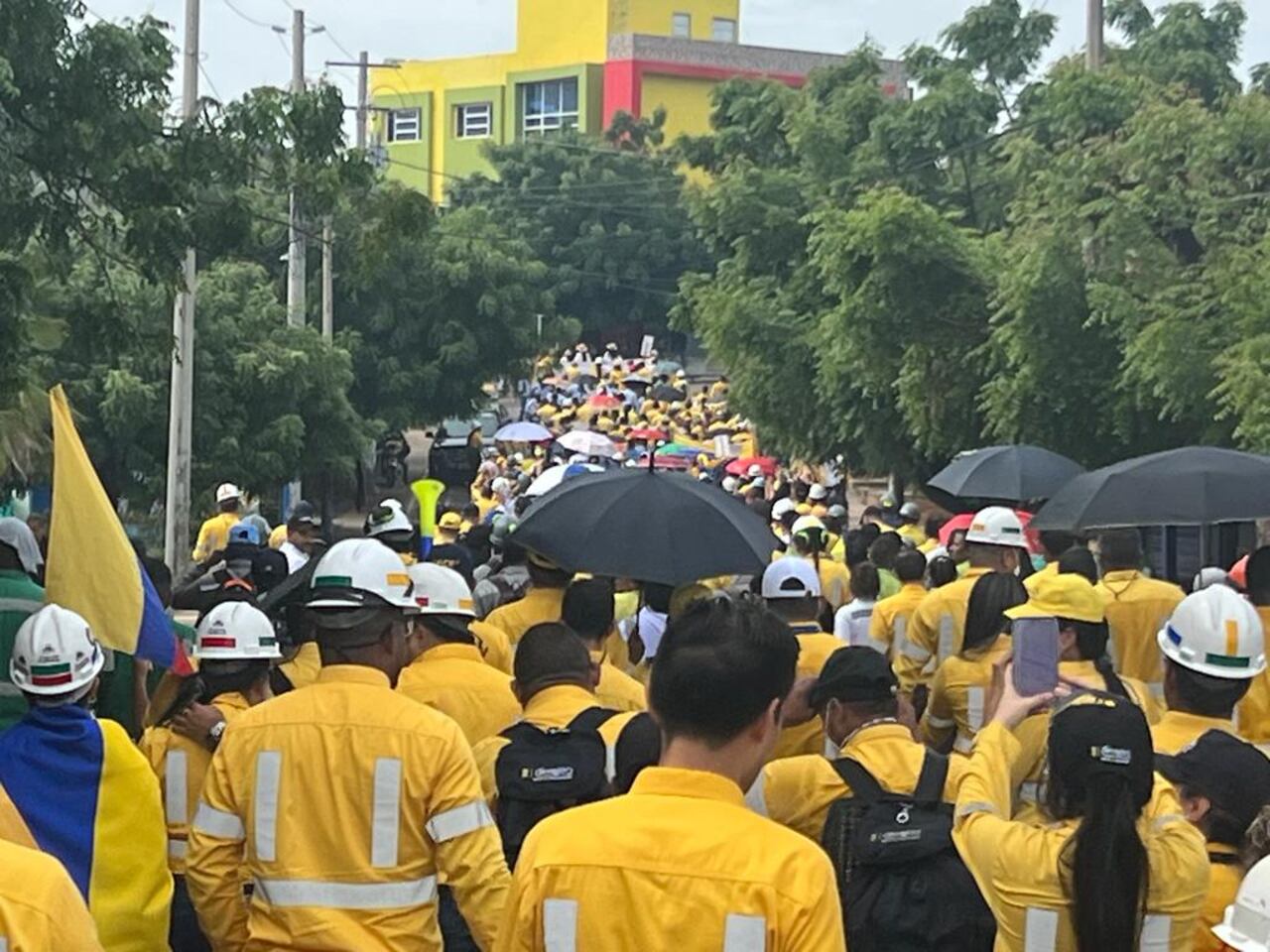 La marcha fue convocada para protestar por la propuesta actual de reforma tributaria.