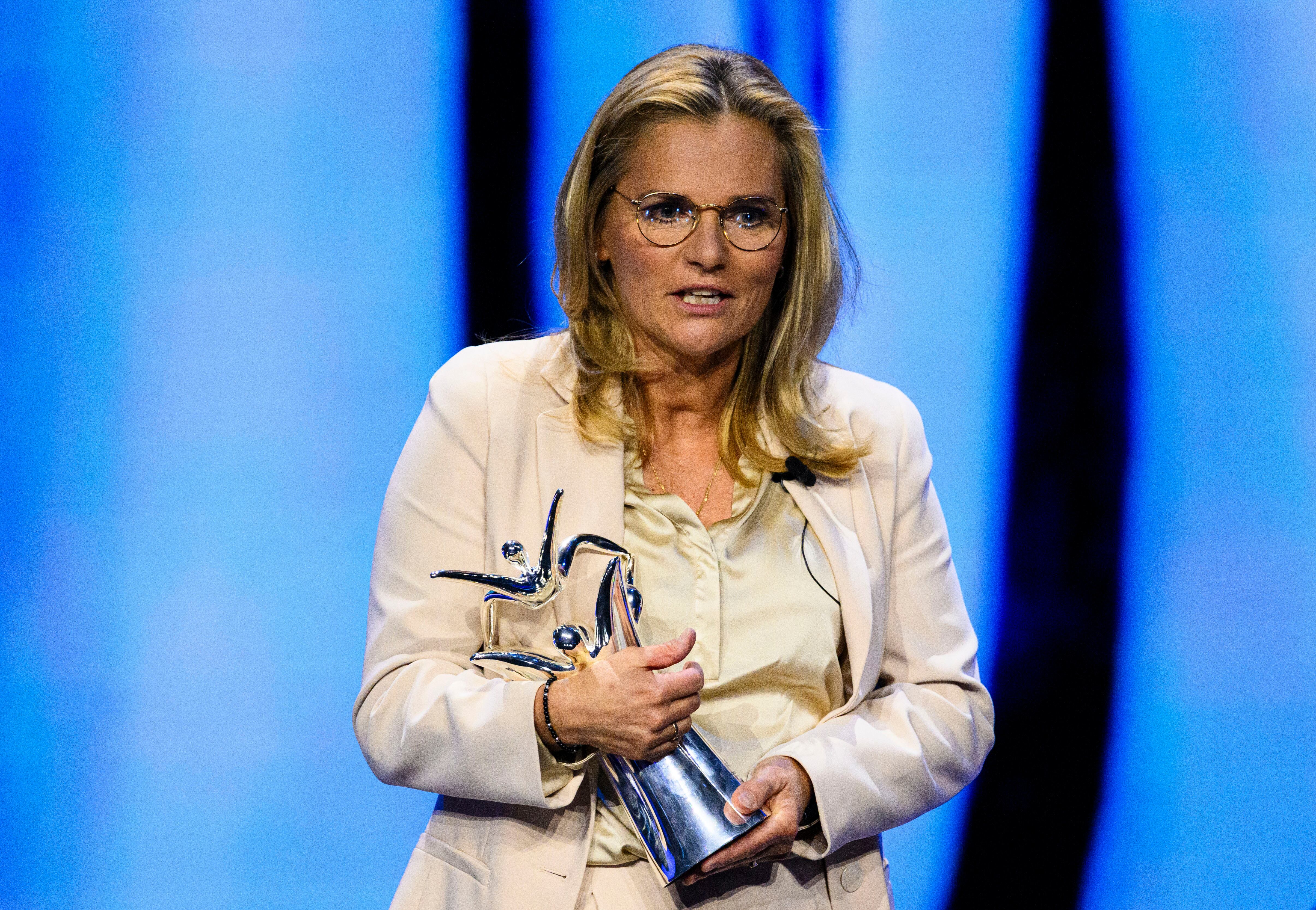 Sarina Wiegman, elegida como mejor entrenadora de Europa.