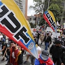 Protestas de fecode el día de la independencia. Foto: Guillermo Torres.