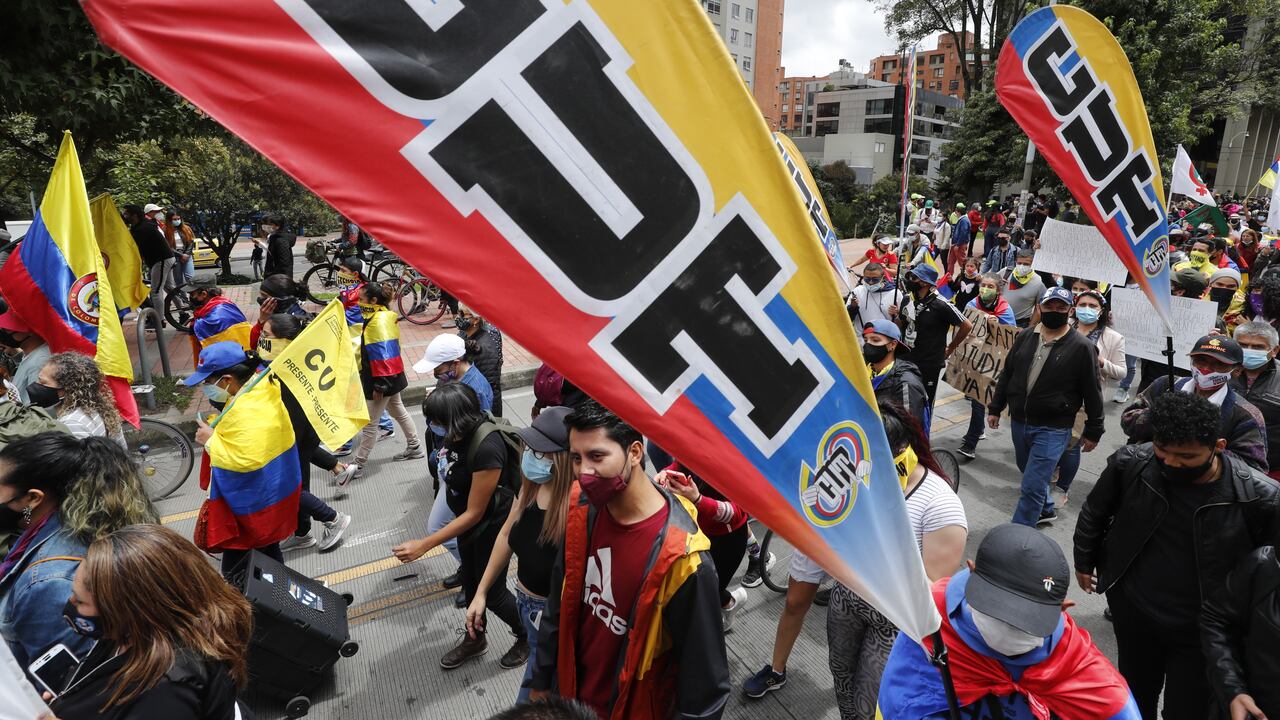 Protestas de fecode el día de la independencia. Foto: Guillermo Torres.