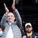 El senador Roy Barreras durante la presentación de los candidatos de la coalición política 'Pacto Histórico' en la ciudad de Bogotá, Colombia, el 2 de octubre de 2021, donde estuvieron presentes el candidato presidencial Gustavo Petro, la diputada María José Pizarro y el senador Roy Barreras. (Foto de: Daniel Santiago Romero Chaparro / Long Visual Press / Universal Images Group a través de Getty Images)