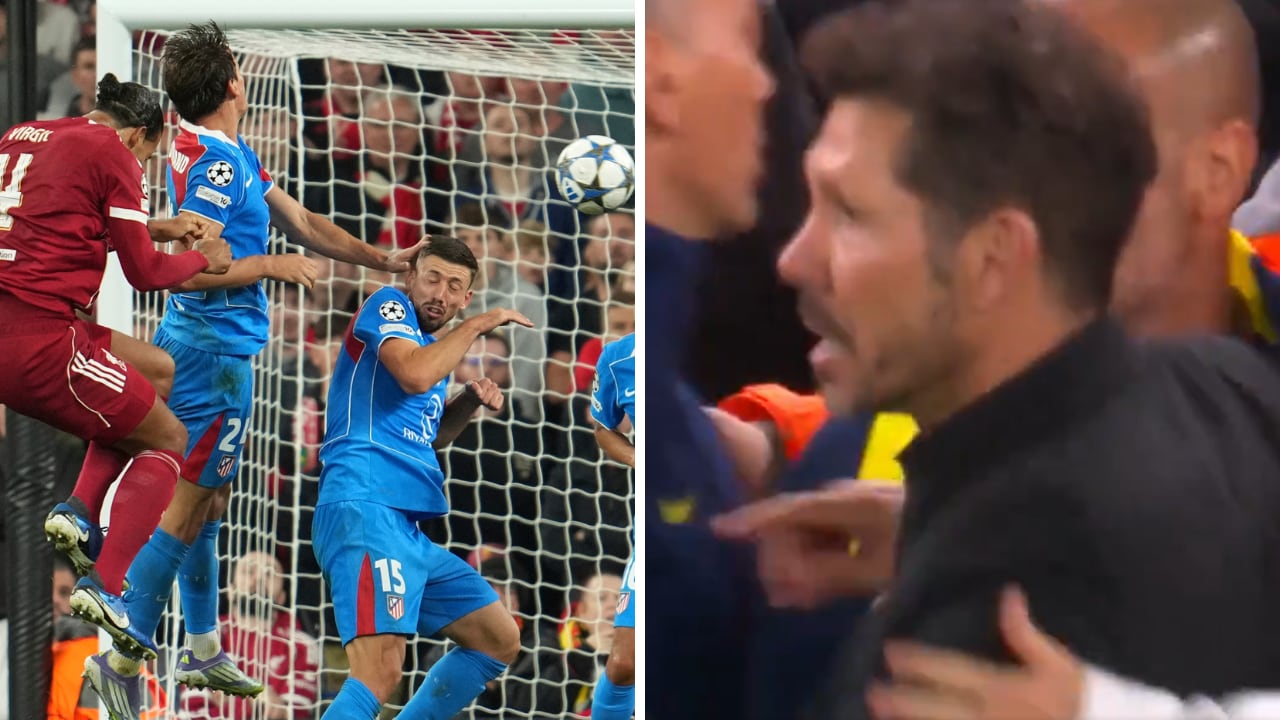 Golazo agónico de Virgil Van Dijk, con Liverpool, ante Atlético de Madrid.