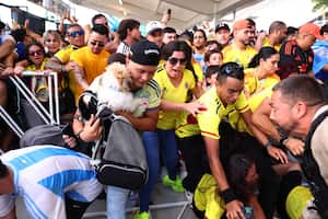 MIAMI GARDENS, FLORIDA - JULY 14: Fans of Colombia and Argentina the CONMEBOL Copa America 2024 Final match between Argentina and Colombia at Hard Rock Stadium on July 14, 2024 in Miami Gardens, Florida. Maddie Meyer/Getty Images/AFP (Photo by Maddie Meyer / GETTY IMAGES NORTH AMERICA / Getty Images via AFP)