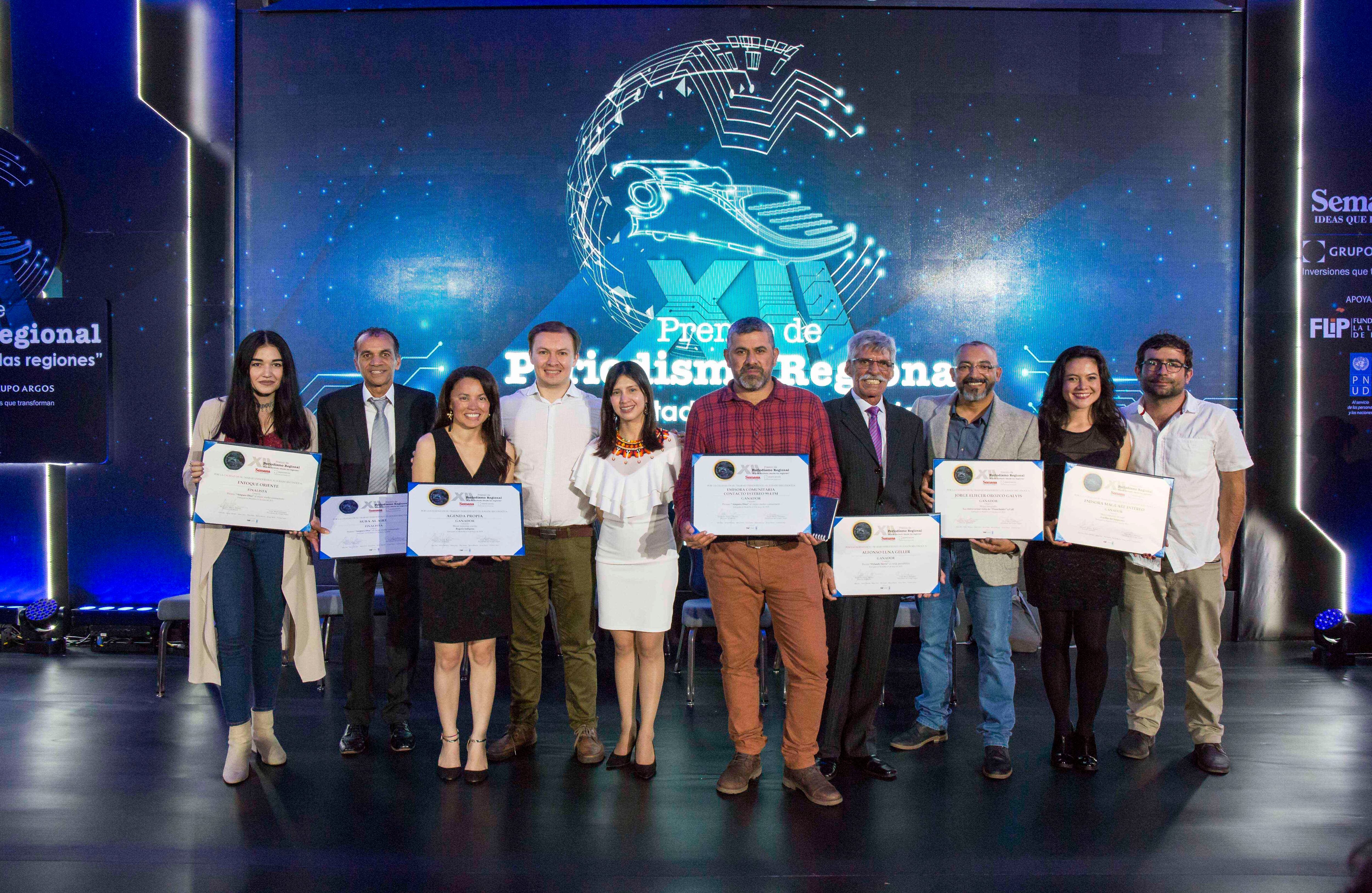 Ganadores del Premio de Periodismo Regional Semana - Grupo Argos: El país contado desde las regiones 2019