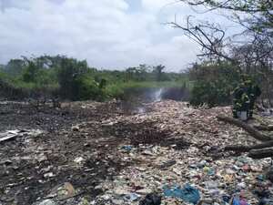 Así quedó el terrero del basurero.