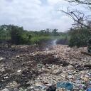 Así quedó el terrero del basurero.