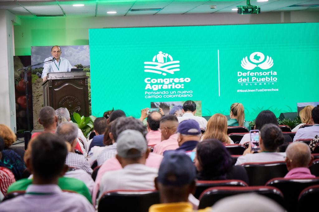 Carlos Camargo durante la instalación del Congreso Agrario de la Defensoría del Pueblo