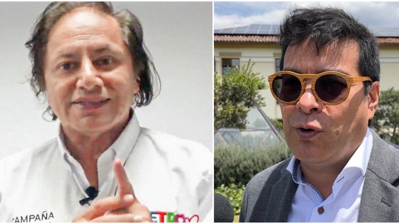 Juan Fernando Petro y el alto comisionado para la Paz Danilo Rueda