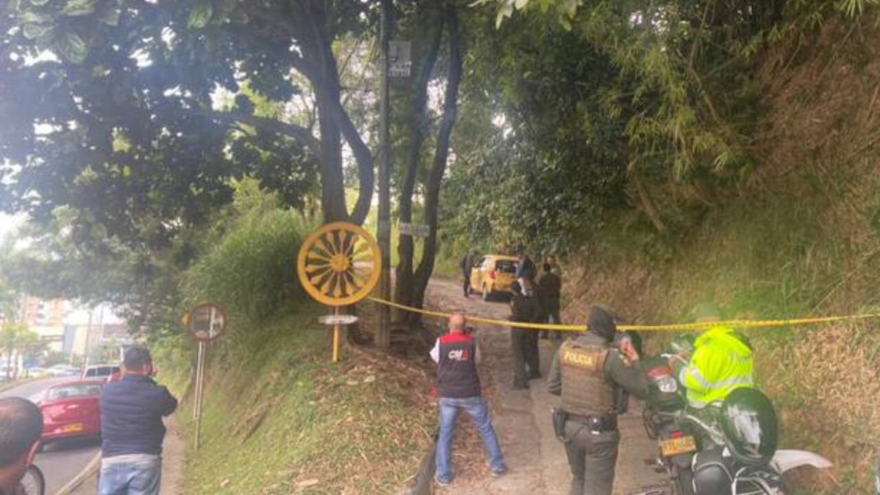 Taxista fue asesinada en las últimas en la avenida Las Palmas de Medellín.