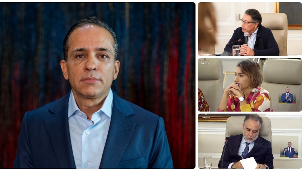 Alexander López, Gustavo Petro, Laura Sarabia y Armando Benedetti.