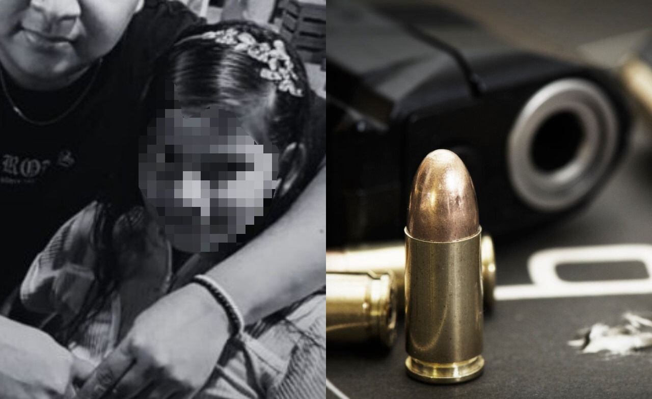 La niña se encontraba en la terraza de su vivienda con su familia.