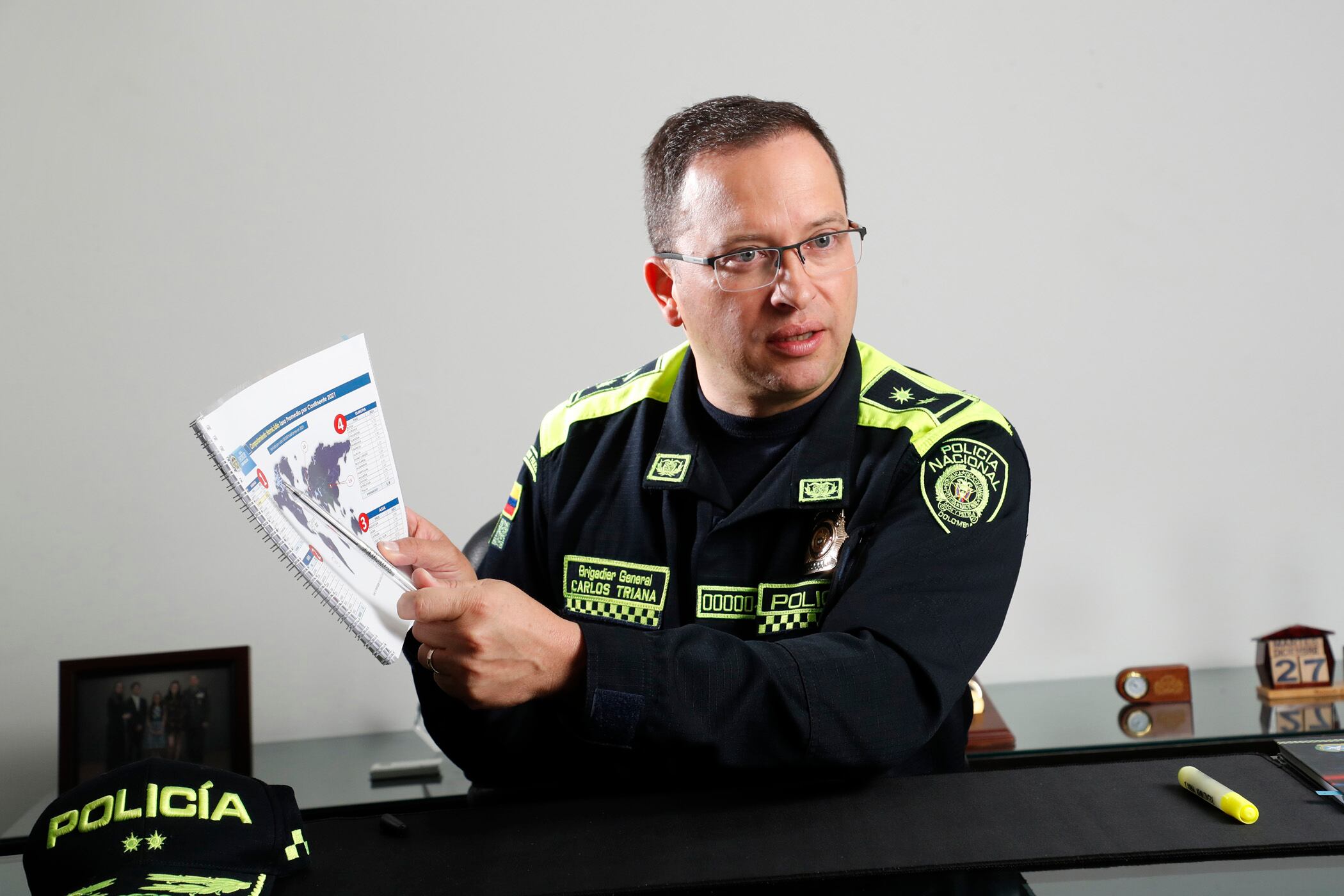Brigadier General. Carlos Triana Beltran
Comandante Policía Metropolitana de Bogotá
Bogota enero 4 del 2023
Foto Guillermo Torres Reina / Semana