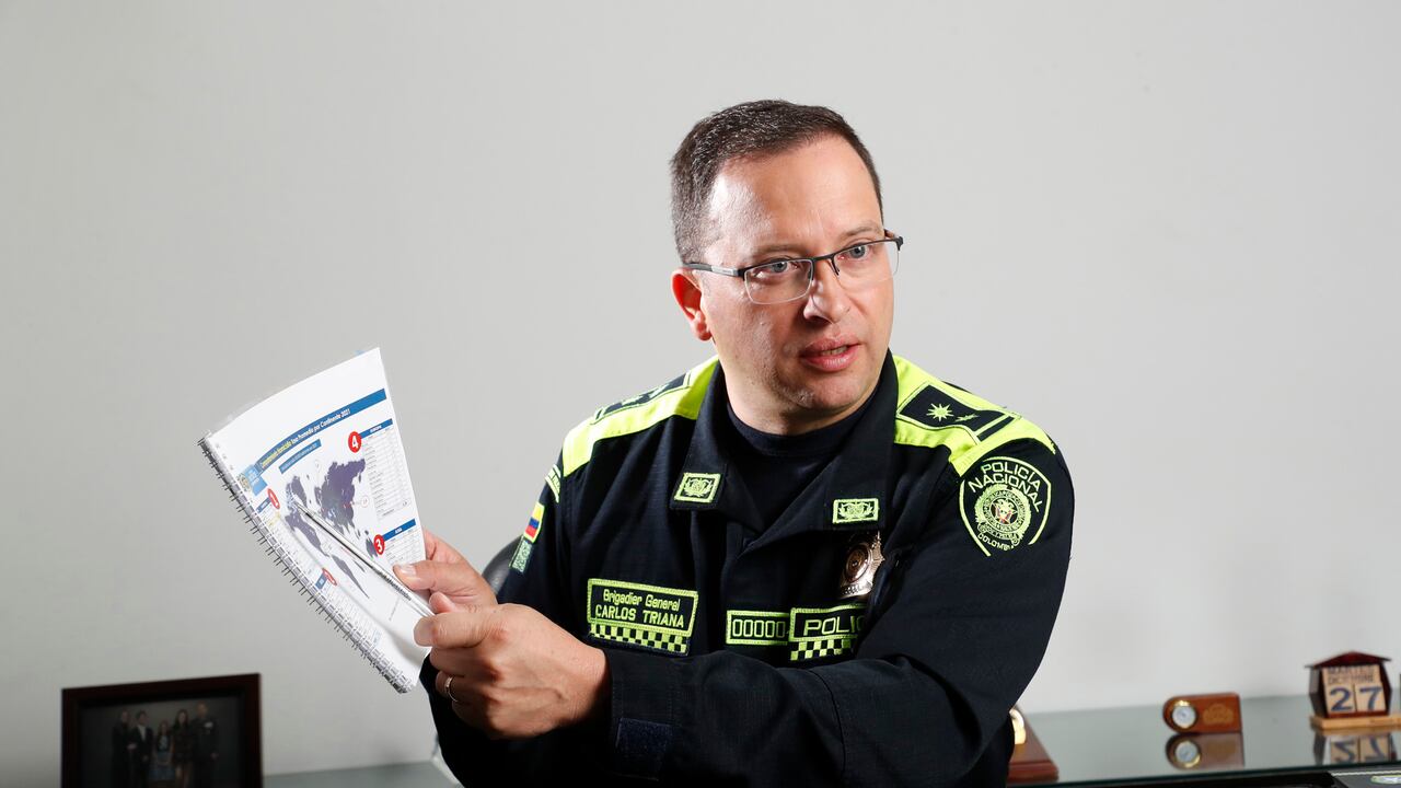 Brigadier General. Carlos Triana Beltrán
Comandante Policía Metropolitana de Bogotá
Bogotá enero 4 del 2023
Foto Guillermo Torres Reina / Semana