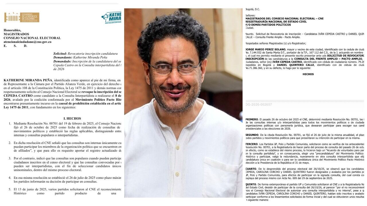 Iván Cepeda y las demandas en su contra en el CNE.