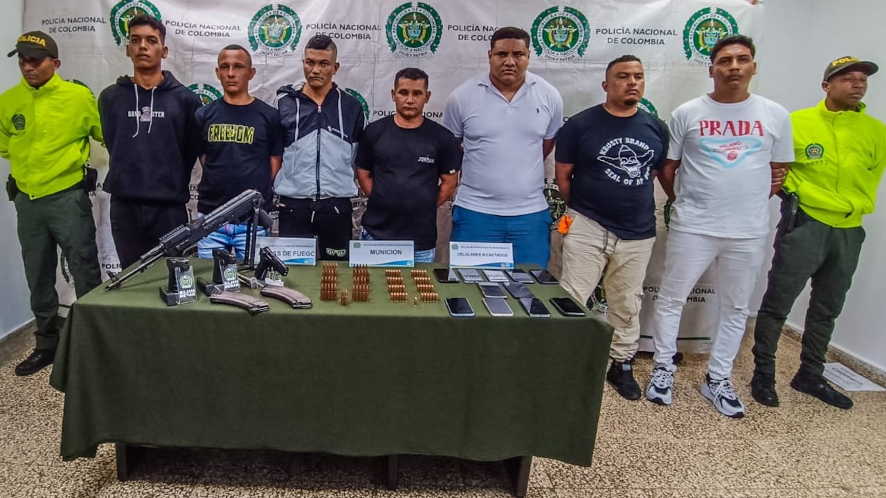 Siete presuntos miembros de banda de sicarios fueron detenidos en Barranquilla