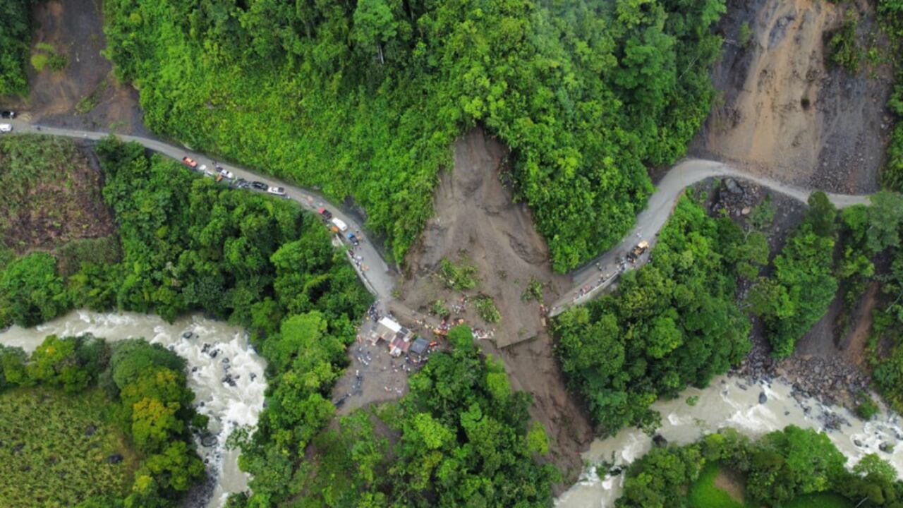 Deslizamiento de tierra en Risaralda.