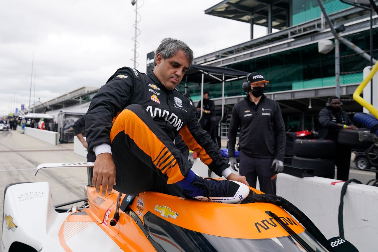 Juan Pablo Montoya en la Indy 500 de 2021