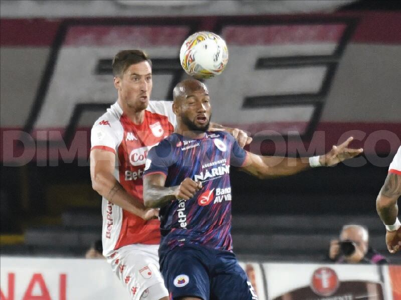 Edward López marcó uno de los goles de Pasto ante Santa Fe