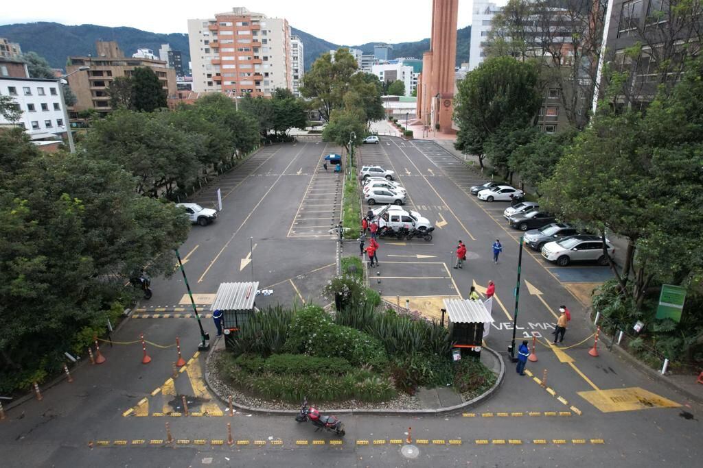 Los parqueaderos recuperados por la Defensoría del Espacio Público en la Avenida Calle 100 y en la Carrera 19