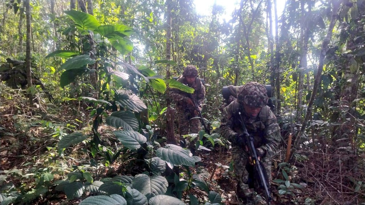 Soldados del Ejército Nacional.