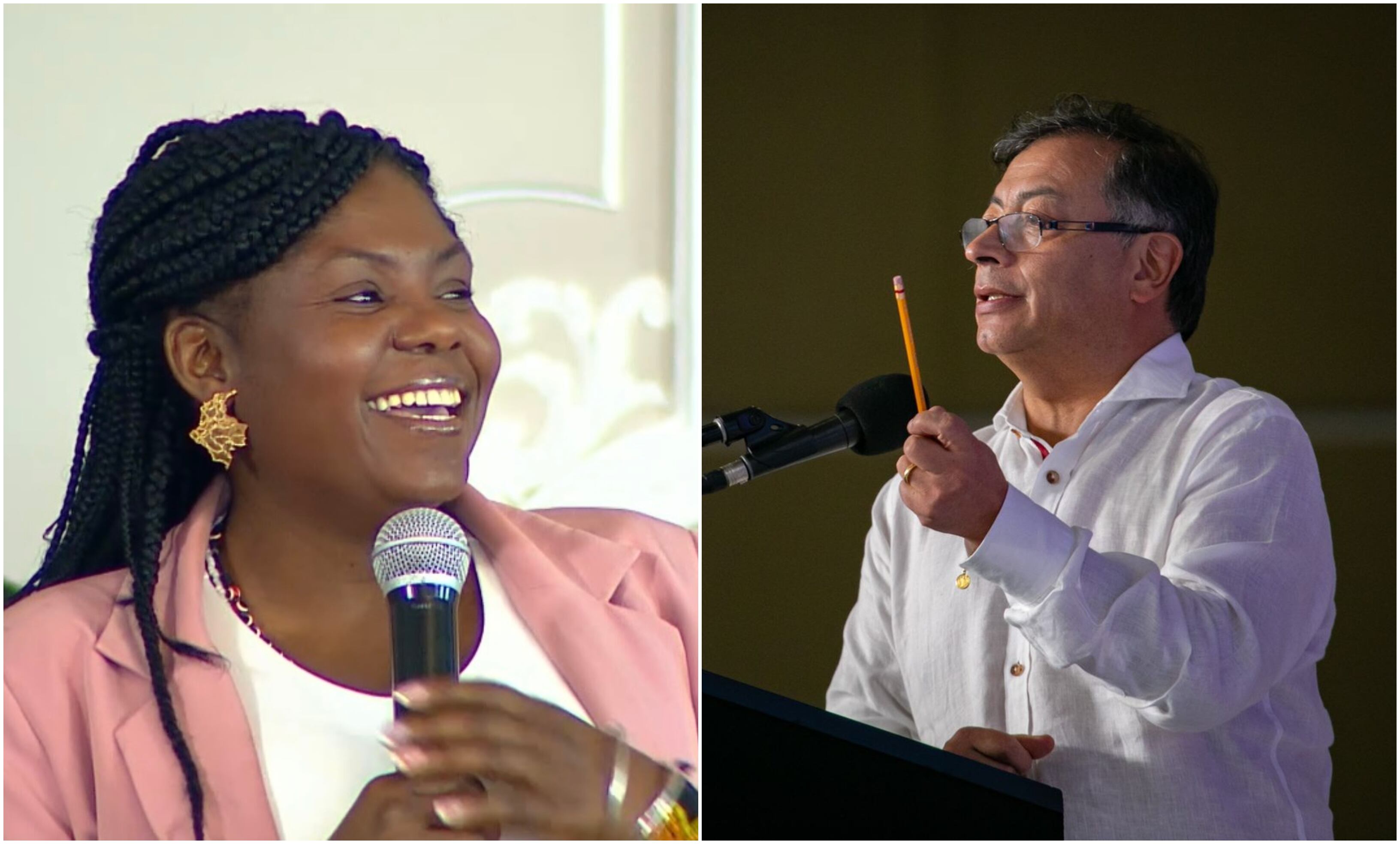 Francia Márquez y Gustavo Petro