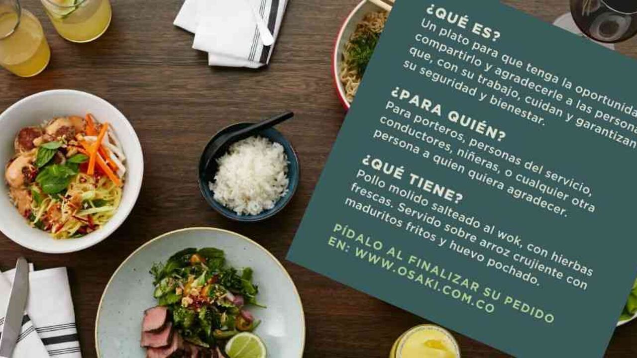 Esta fue la imagen que compartió el restaurante en sus redes sociales para promocionar su "Arroz gracias".