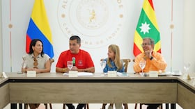 El alcalde de Cartagena, Dumek Turbay, adelantó una agenda de trabajo con la ministra de Transporte, Elsa Noguera.