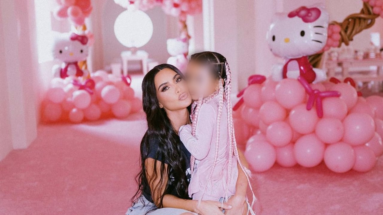 Kim le celebró sola el cumpleaños a su hija Chicago. Kanye West no asistió. Foto:Instagram @kimkardashian.