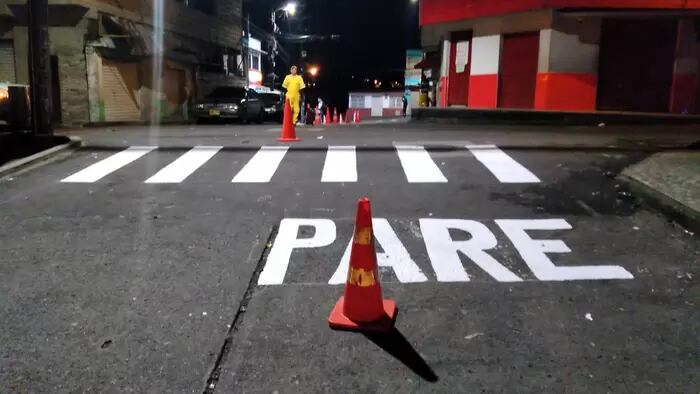 Adicional a esto indican que en la vigencia 2022, hicieron 62.000 metros de líneas de carril en Pereira