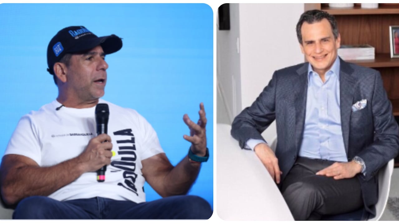 Alejandro Char, alcalde de Barranquilla, y Samuel Tcherassi, empresario del sector textil