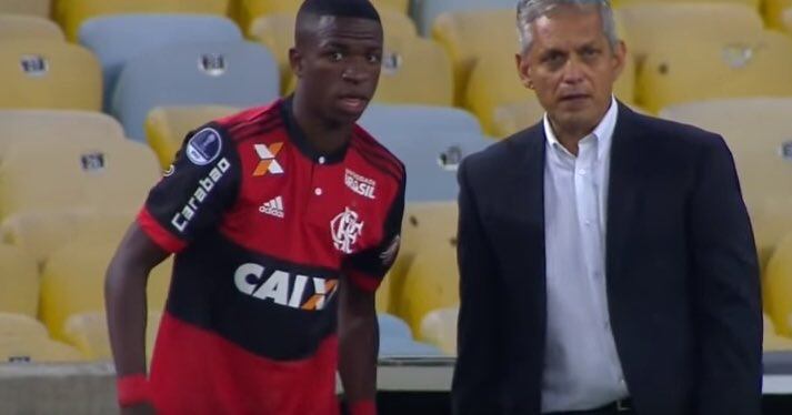 El técnico de Colombia dio la confianza a Vinícius Júnior en Flamengo 2017