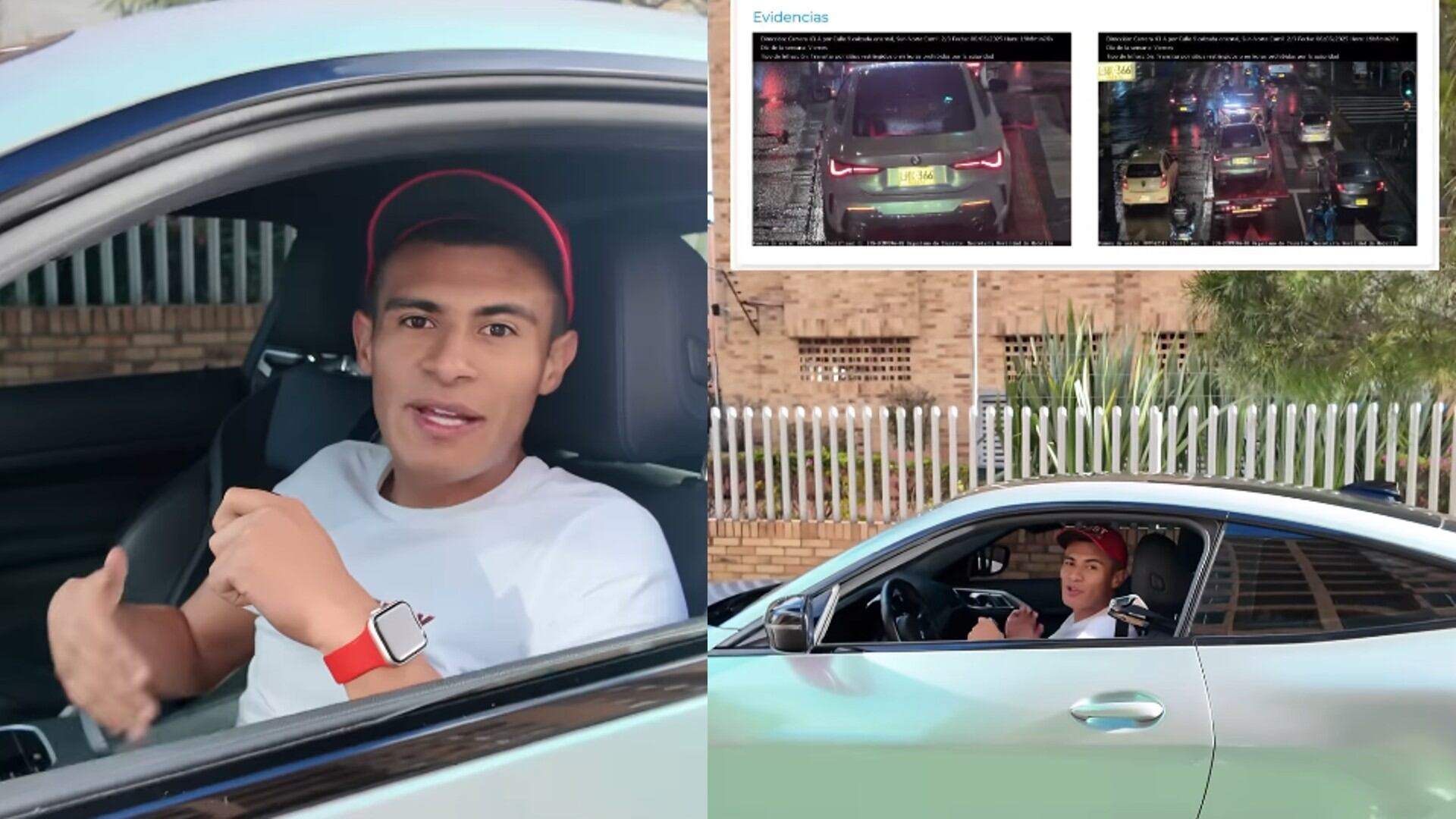 El influenciador señaló que recibió una fotomulta por pico y placa, pese a que su carro fue transportado en grúa.